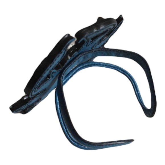 Authentic PRADA Zodiac Sign Leather Upper Arm Cuff Studded Bicep Bracelet - Picture 3 of 12